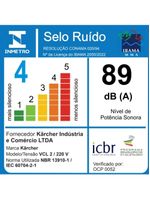 Aspirador De Pó Vertical 2 Em 1 Kärcher VCL 2 Filtro HEPA 220V