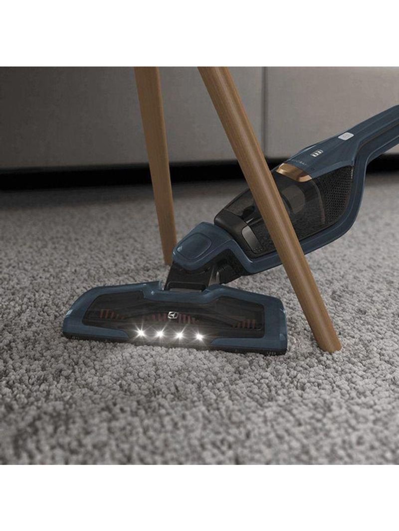 Aspirador De Pó Vertical Sem Fio Electrolux Ergorapido 2 Em 1 Luz Led Até 35 Min Azul ERG28 Bivolt
