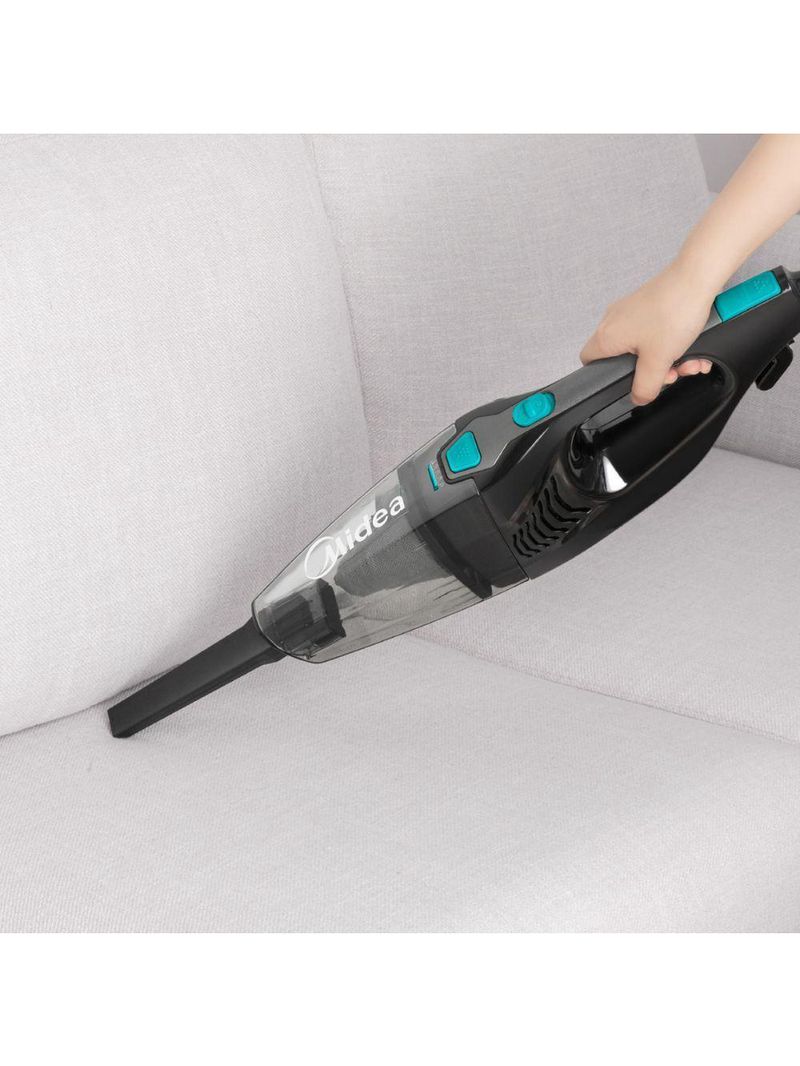 Aspirador De Pó Vertical Hands 2x1 1350W Midea Preto Com Azul 110V