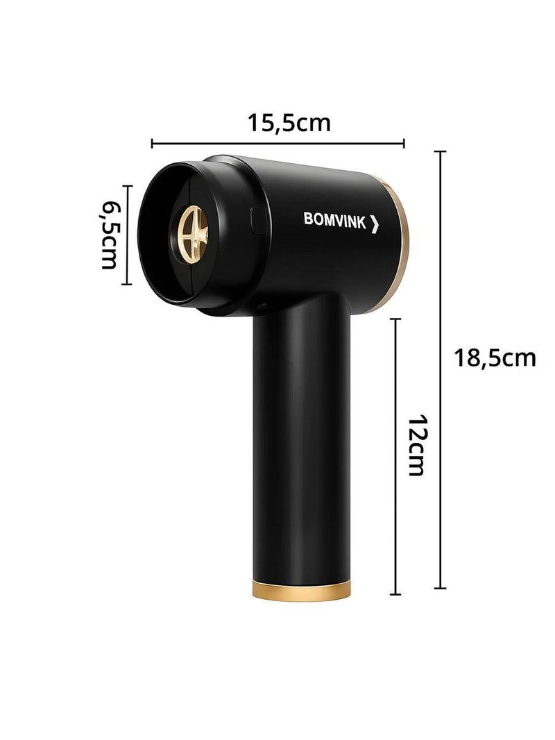 Aspirador 3 Em 1 Portátil Bom-8919 – Aspira Sopra E Infla Multifuncional 110V