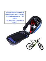 Bolsa Guidão Bicicleta Bike Impermeável Com Suporte
