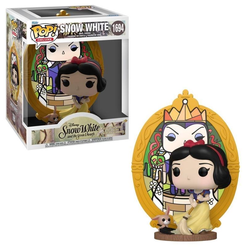 Boneco Funko Pop! Deluxe Disney Branca De Neve Com Vitral