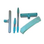 Kit Rodo Limpa Vidros Com Microfibra Profissional Multiuso