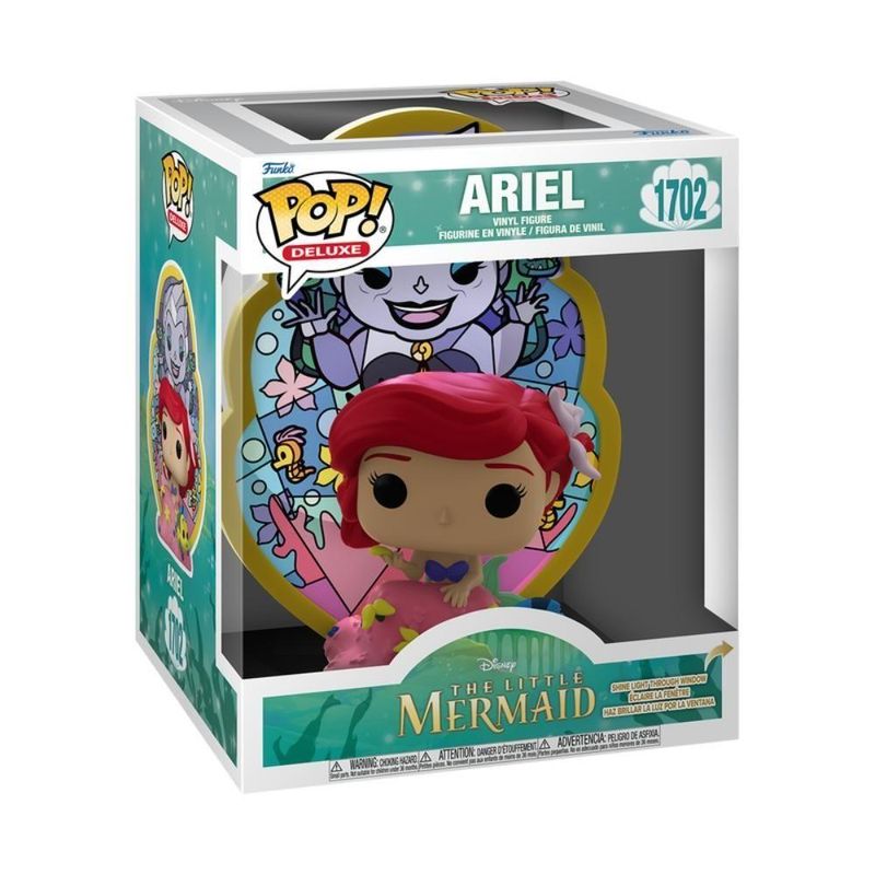 Boneco Funko Pop! Deluxe Disney Princesas - Ariel Com Vitral