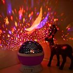 Luminária Projetor Estrelas 360º Abajur Star Master