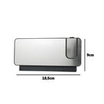 Relógio Despertador Led Espelhado Com Projetor De Hora E Termômetro – Usb Tipo - Preto