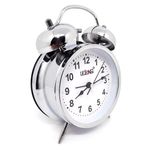 Relógio Despertador De Mesa Led Retrô Analógico Prateado - Estilo Clássico E Funcionalidade Moderna