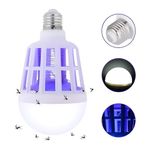 Lâmpada Repelente Luz Led Bocal Mata Mosquito Insetos