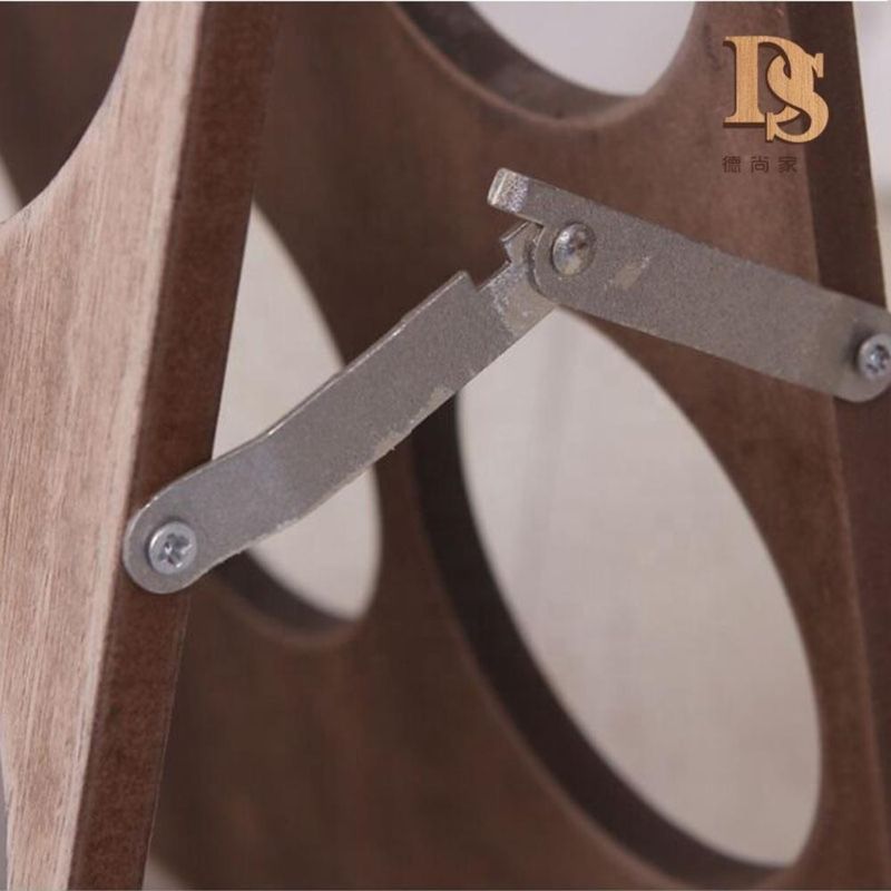 Suporte Vinho Retratil Decorativo Premium Madeira 6 Garrafas