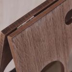 Suporte Vinho Retratil Decorativo Premium Madeira 6 Garrafas