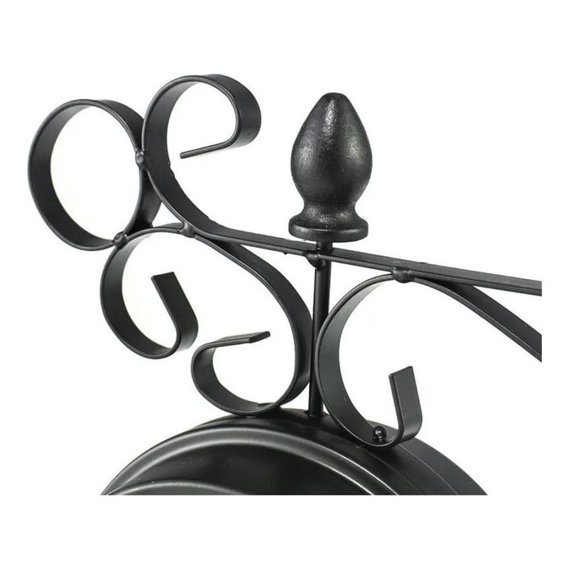 Relogio De Parede Retro Estacao Ferroviario Dupla Face Vintage Decorativo Antigo 2 Lados Luxo