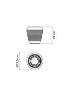 Vaso Tramontina Egípcio Polietileno Verde Sálvia 39cm Tramontina