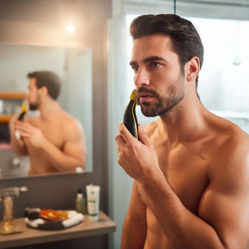 Aparador De Barba, Cabelo E Corpo Recarregável 5w Com 4 Pentes E Bateria De 2h