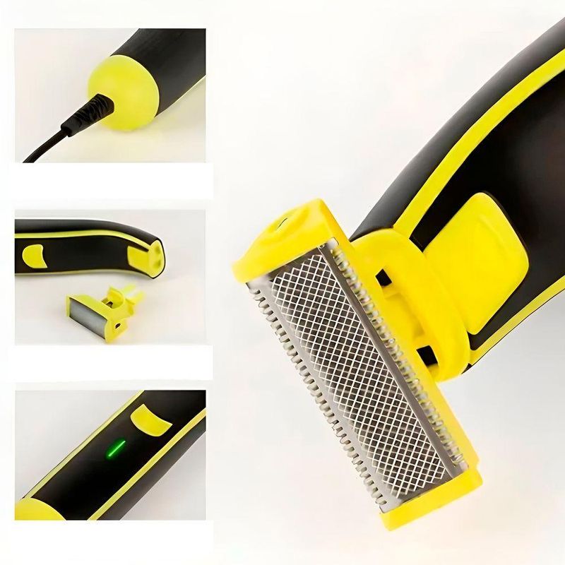 Aparador De Barba, Cabelo E Corpo Recarregável 5w Com 4 Pentes E Bateria De 2h