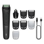 Aparador De Pelos Philips Multigroom MG3917-15 Sem Fio Com 8 Acessórios E Autonomia De 60 Minutos Preto Bivolt