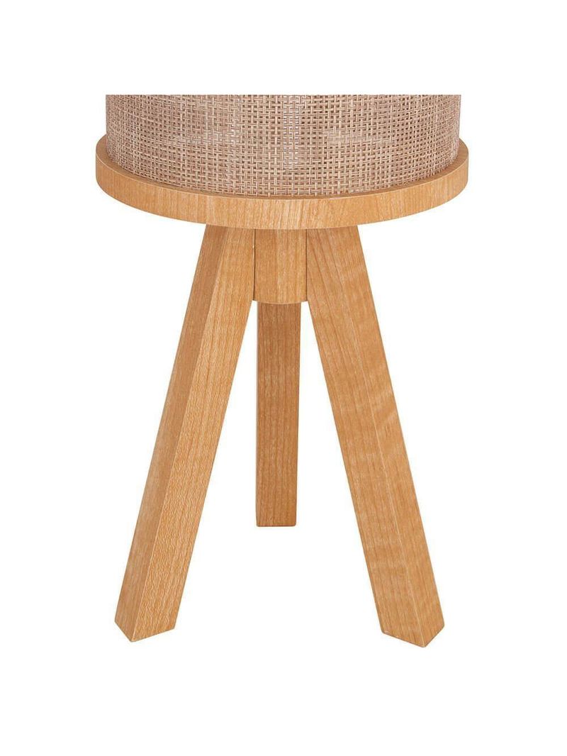 Abajur Muller Oxford Tripé Natural 1 Lâmpada 130na