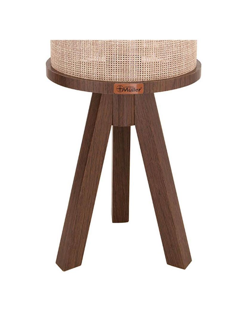 Abajur Muller Oxford Tripé Imbuia 1 Lâmpada 130ib