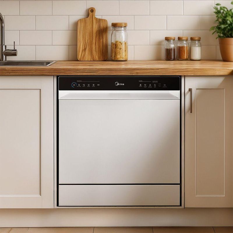Lava-louças Midea 8 Serviços Touch Plus Branco 127V (MDWTF08W1)