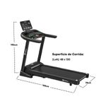 Esteira Ergométrica Elétrica Gallant Neo Elite Pro 40hp 18Km/h 130Kg 127V (GEE13E40B-127PT)