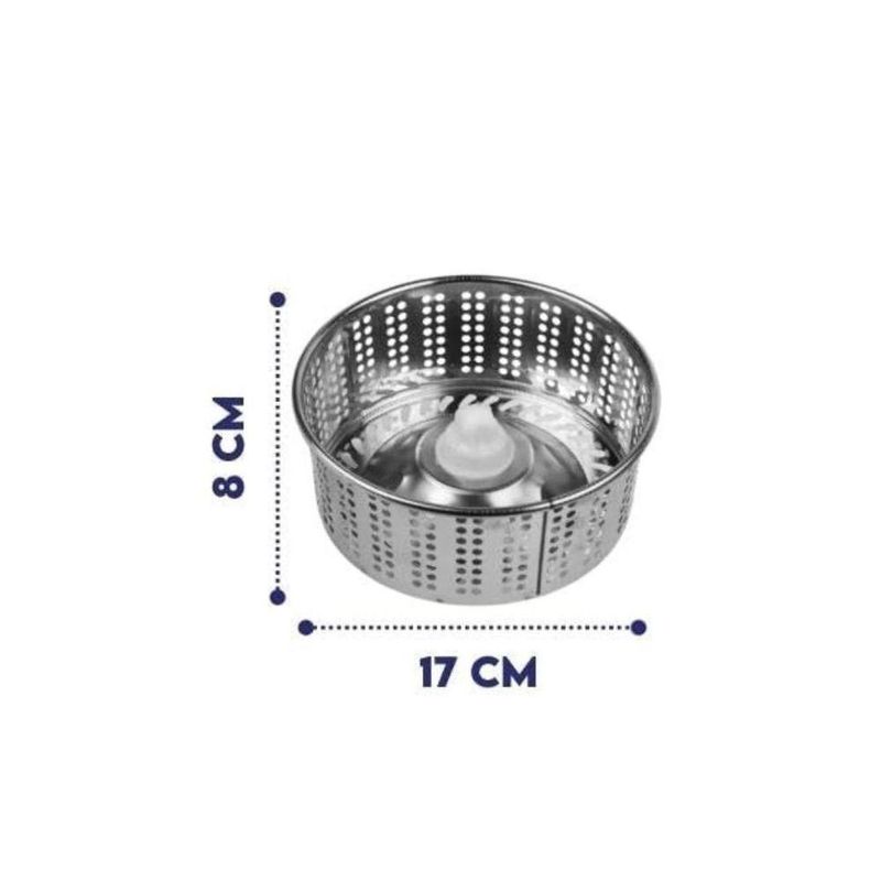 Mop Balde Turbo 13l Pedal Giratório Cesto Inox 360° Esfregão