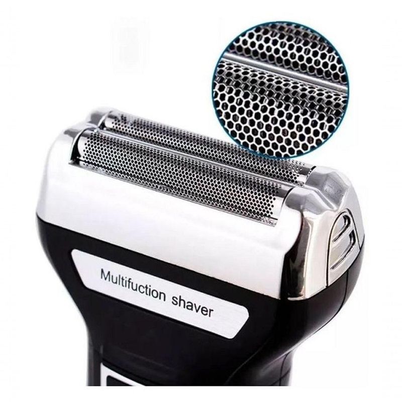 Máquina De Cortar Cabelo 3 Em 1 Elétrica | Barbeador E Aparador De Pelos - Km-6333