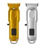 Máquina De Acabamento Profissional Jt-8671 Recarregável Usb-c Com Visor Led Corpo Em Metal