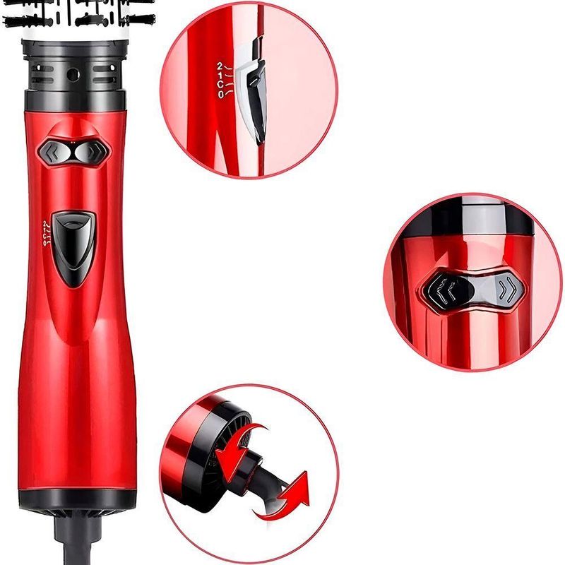 Escova Secadora Giratória Modeladora Seca Alisa 110V