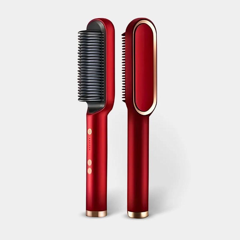 Escova Pente Alisadora Profissional – Cabelo Liso, Rápido E Sem Frizz