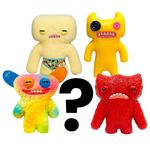 Kit Com 5 Mini Bonecos Fuggler 6cm Bege, Amarelo, Tie-dye E Vermelho