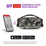 Caixa De Som Boombox Plus Aiwa BBS-01-BG 200w Bt 30h IP66 USB Cinza Boombox Bivolt