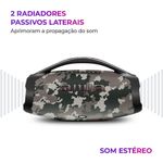 Caixa De Som Boombox Plus Aiwa BBS-01-BG 200w Bt 30h IP66 USB Cinza Boombox Bivolt