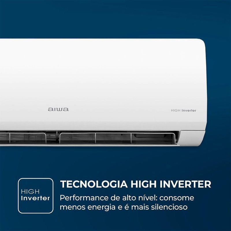 Ar Condicionado Aiwa Split High Wall High Inverter 12000 Btus Frio AWS-AC-12F-EU 220V