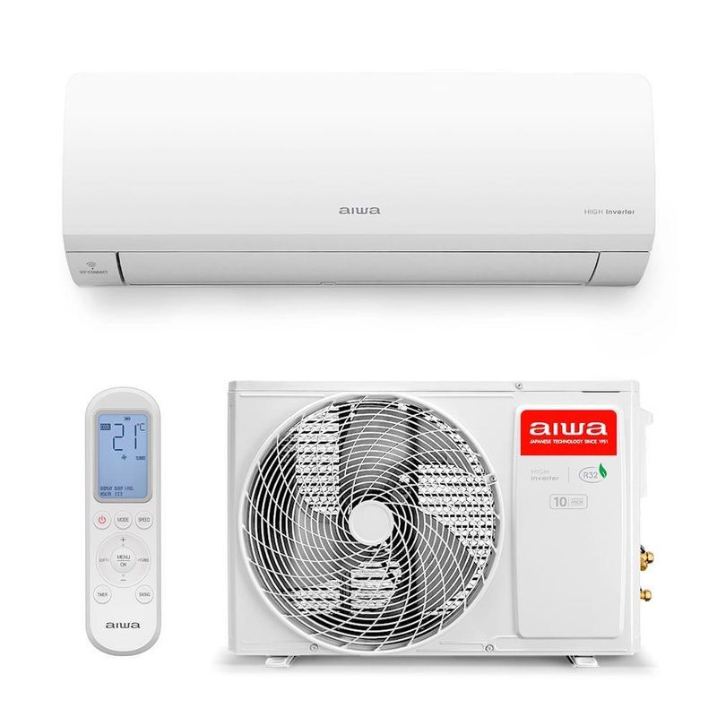 Ar Condicionado Aiwa Split High Wall High Inverter 12000 Btus Frio AWS-AC-12F-EU 220V
