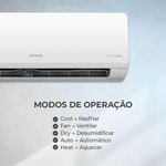 Ar Condicionado Aiwa Split High Wall High Inverter 9000 Btus Quente E Frio AWS-AC-9QF-EU 220V