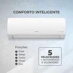 Ar Condicionado Aiwa Split High Wall High Inverter 9000 Btus Quente E Frio AWS-AC-9QF-EU 220V