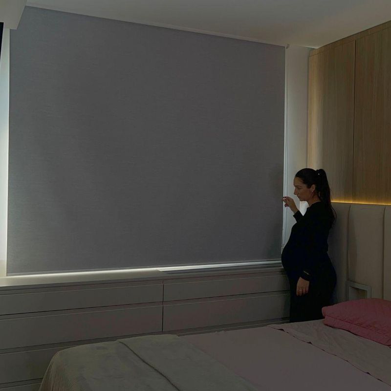 Persiana Rolo Blackout Cinza Napolis - 1,90m X 2,73m Cinza
