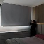 Persiana Rolo Blackout Cinza Napolis - 2,44m X 1,44m Cinza