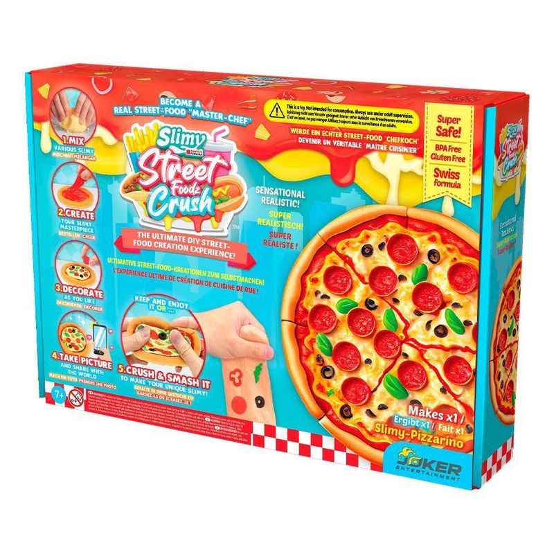 Kit De Slime De Pizza Slimy Diy Street Food Crush