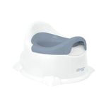 Troninho Infantil Potty Clingo Branco E Rosa Antirrespingo