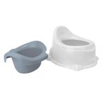 Troninho Infantil Potty Clingo Branco E Rosa Antirrespingo