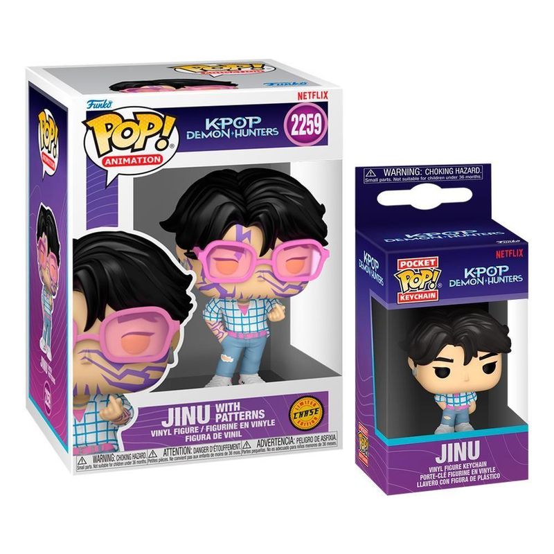 Kit Boneco Funko Pop! Guerreiras Do K-pop - Jinu+ Chaveiro