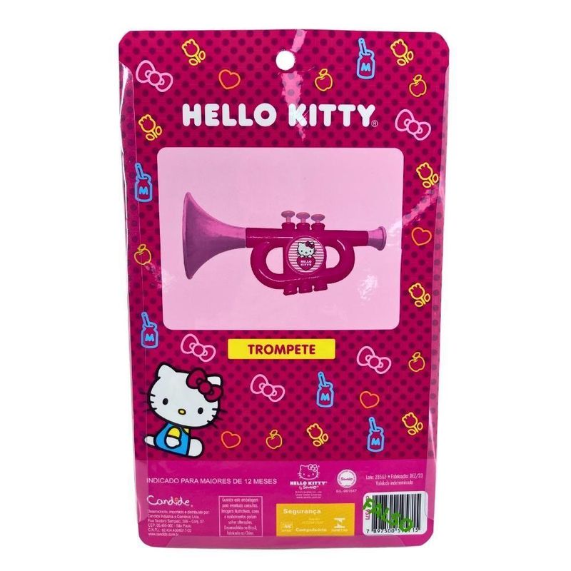 Instrumento Musical Infantil Hello Kitty - Trompete