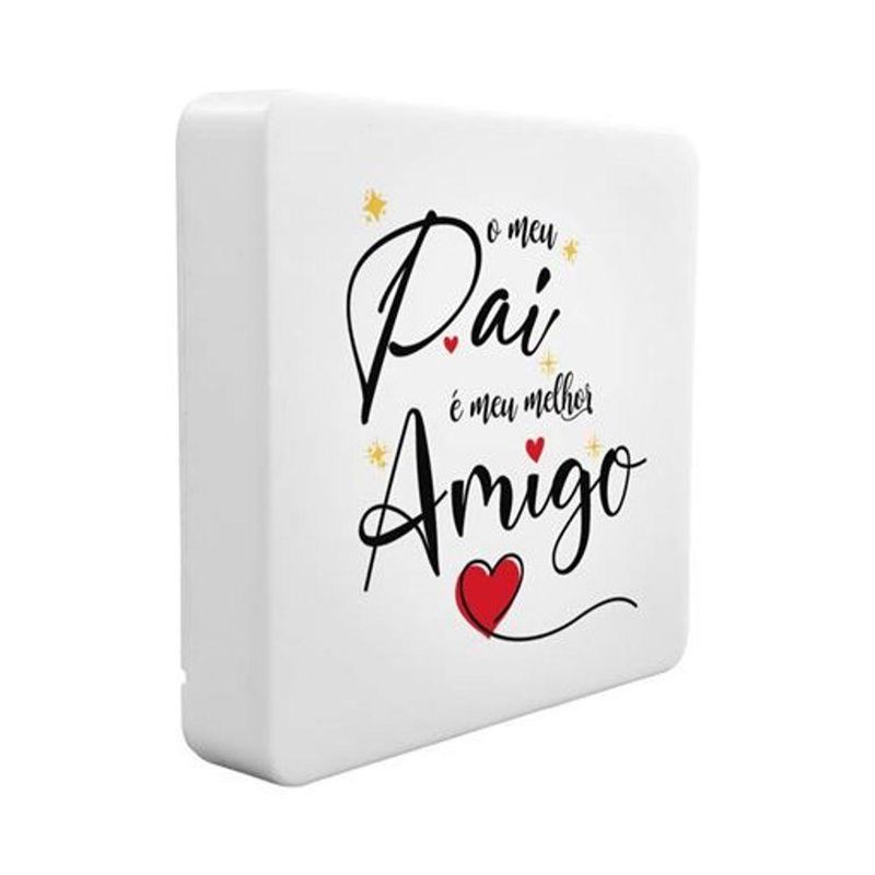 Luminária Box Slim O Meu Pai Usb