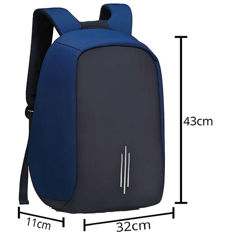 Mochila Reforçada Anti Furto Notebook Impermeável Unissex