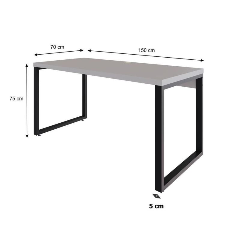 Mesa Diretor 150x70x75cm Yon - Off White-estpreta Off White-estpreta