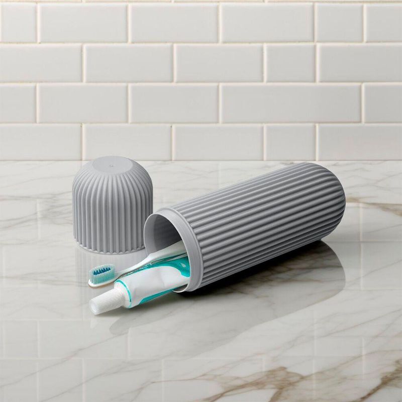 Estojo Porta Escova E Pasta De Dentes Para Viagem