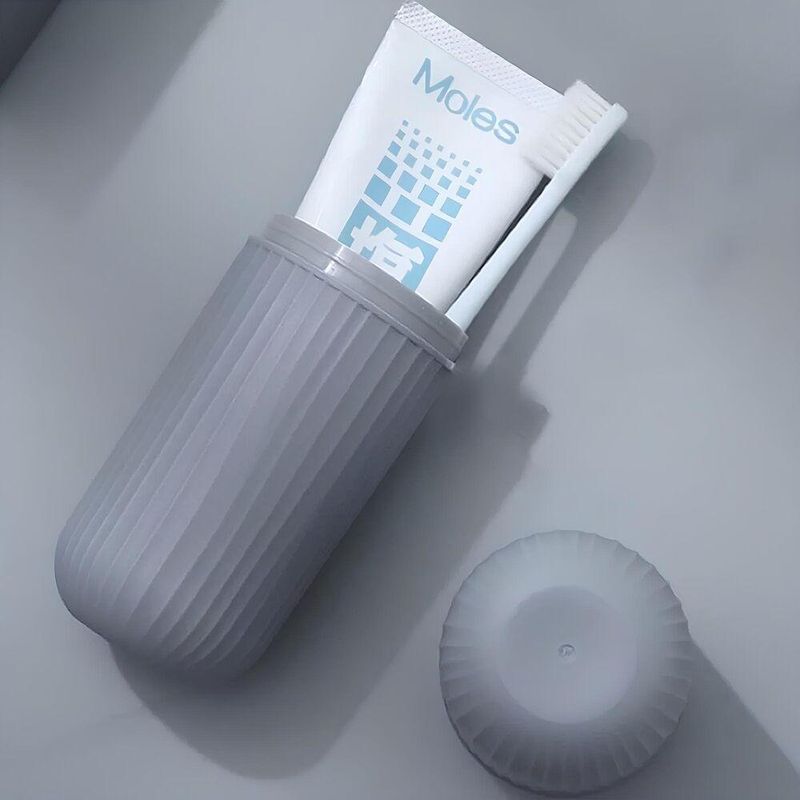 Estojo Porta Escova E Pasta De Dentes Para Viagem