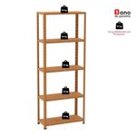 Estante De Estrutura Metálica Com 5 Prateleiras 175cm(a)92acm(l)30cm(p) Com Reforço Laranja Picasso