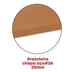 Estante De Estrutura Metálica Com 5 Prateleiras 175cm(a)92acm(l)30cm(p) Com Reforço Laranja Picasso