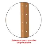 Estante De Estrutura Metálica Com 5 Prateleiras 175cm(a)92acm(l)30cm(p) Com Reforço Laranja Picasso